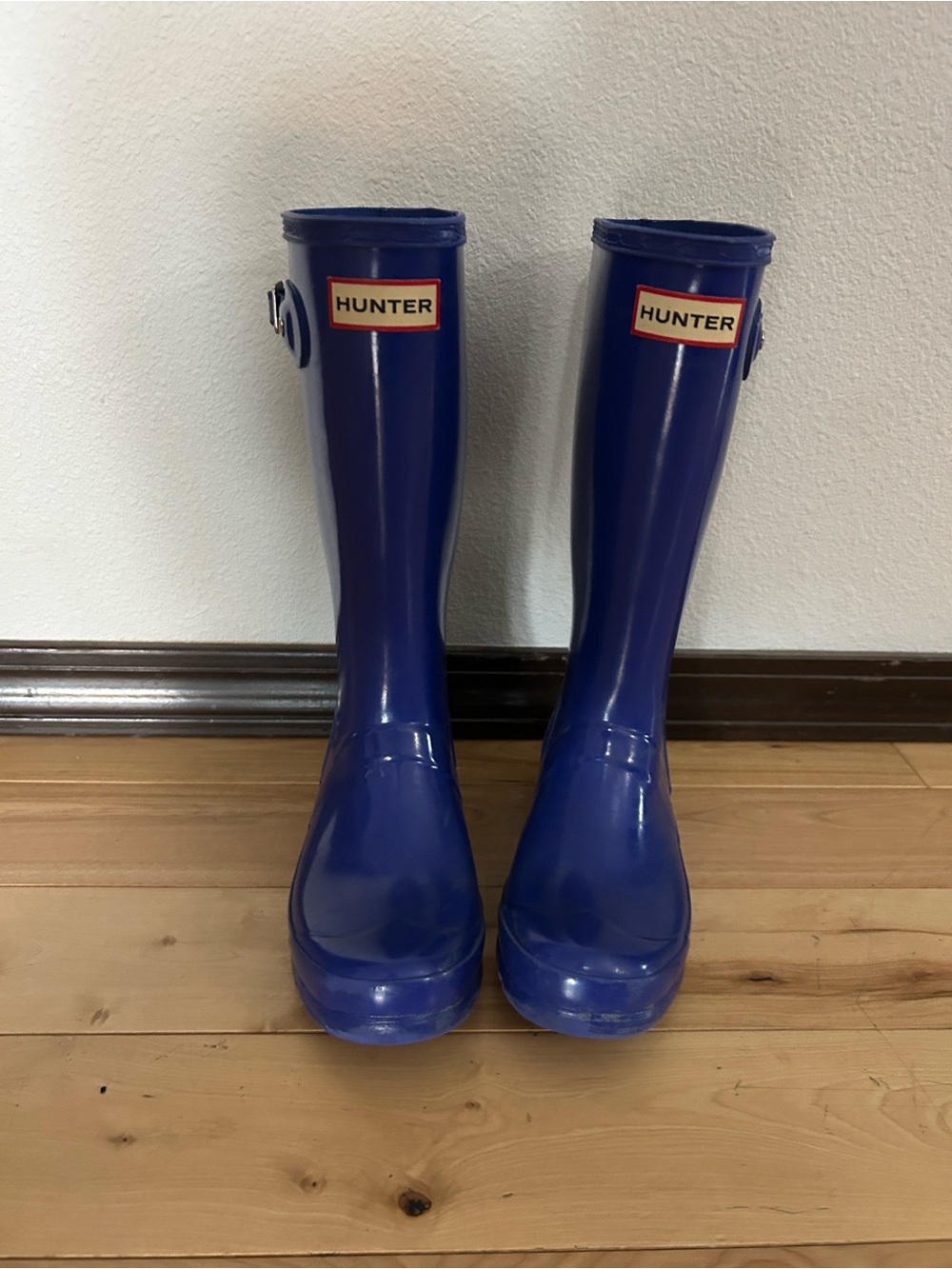 Hunter Glossy Purple Short Rain Boots